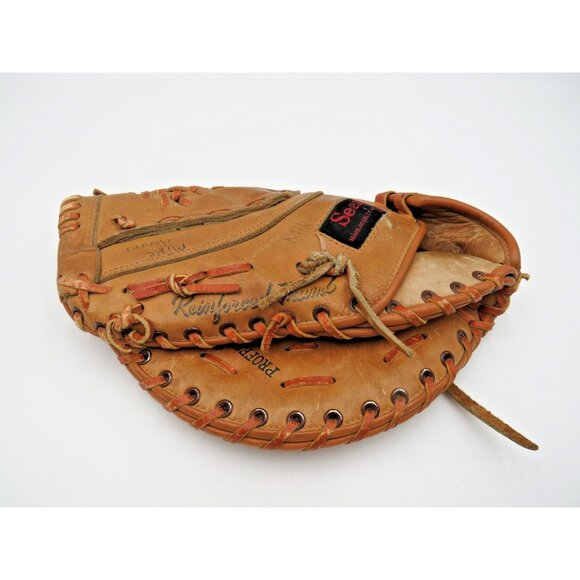 Vintage Sears Professional Model 1683 Right Hand Catcher's Mitt Leather Baseball - Picture 1 of 10